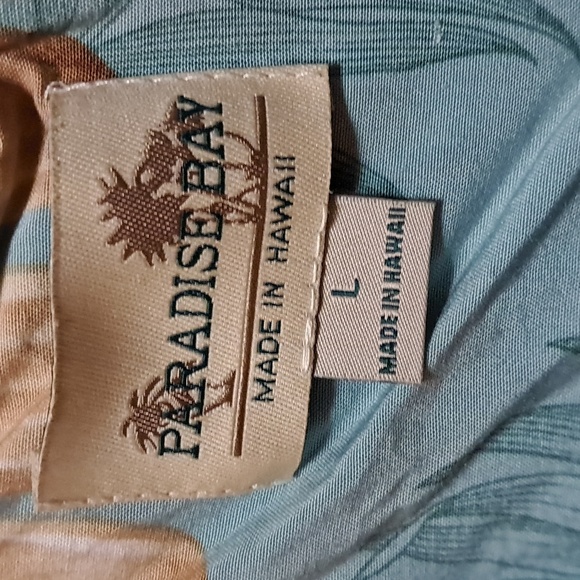 Paradise Bay Long Dress Women Size L Tropical Floral Print Vacay Hawaiian - Picture 6 of 8